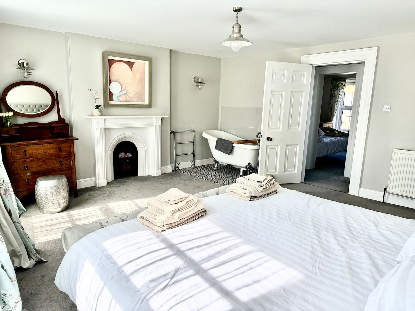 Bedroom with bath