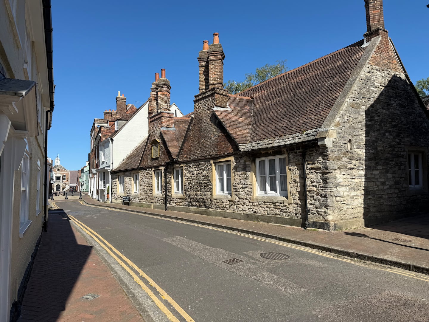 Historic street in Poole Old Town