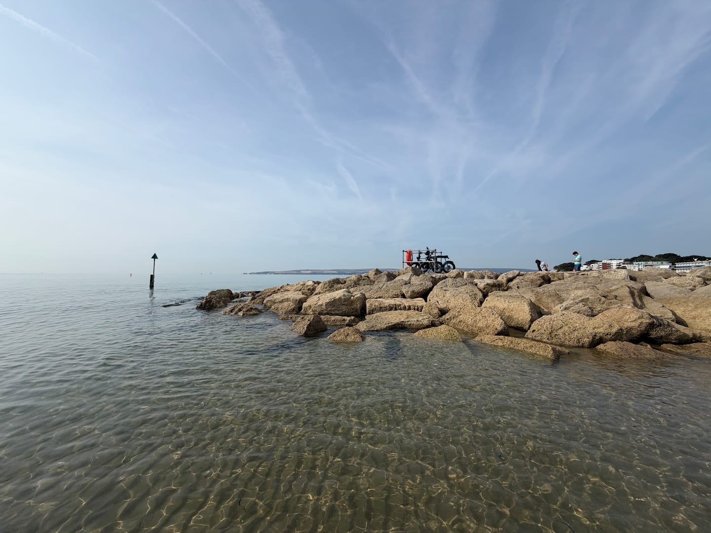 Water and rocky shoreline near Poole