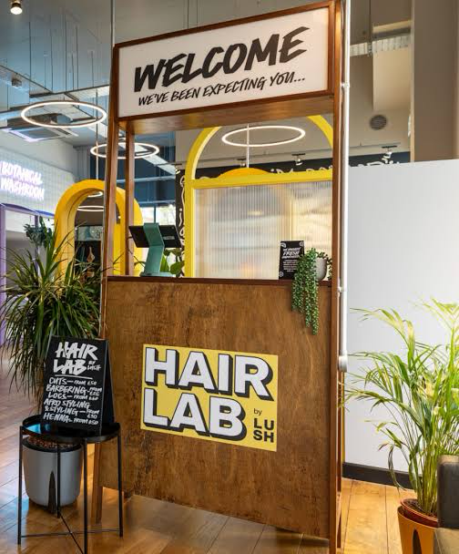 The welcoming entrance to Lush HairLab in Poole
