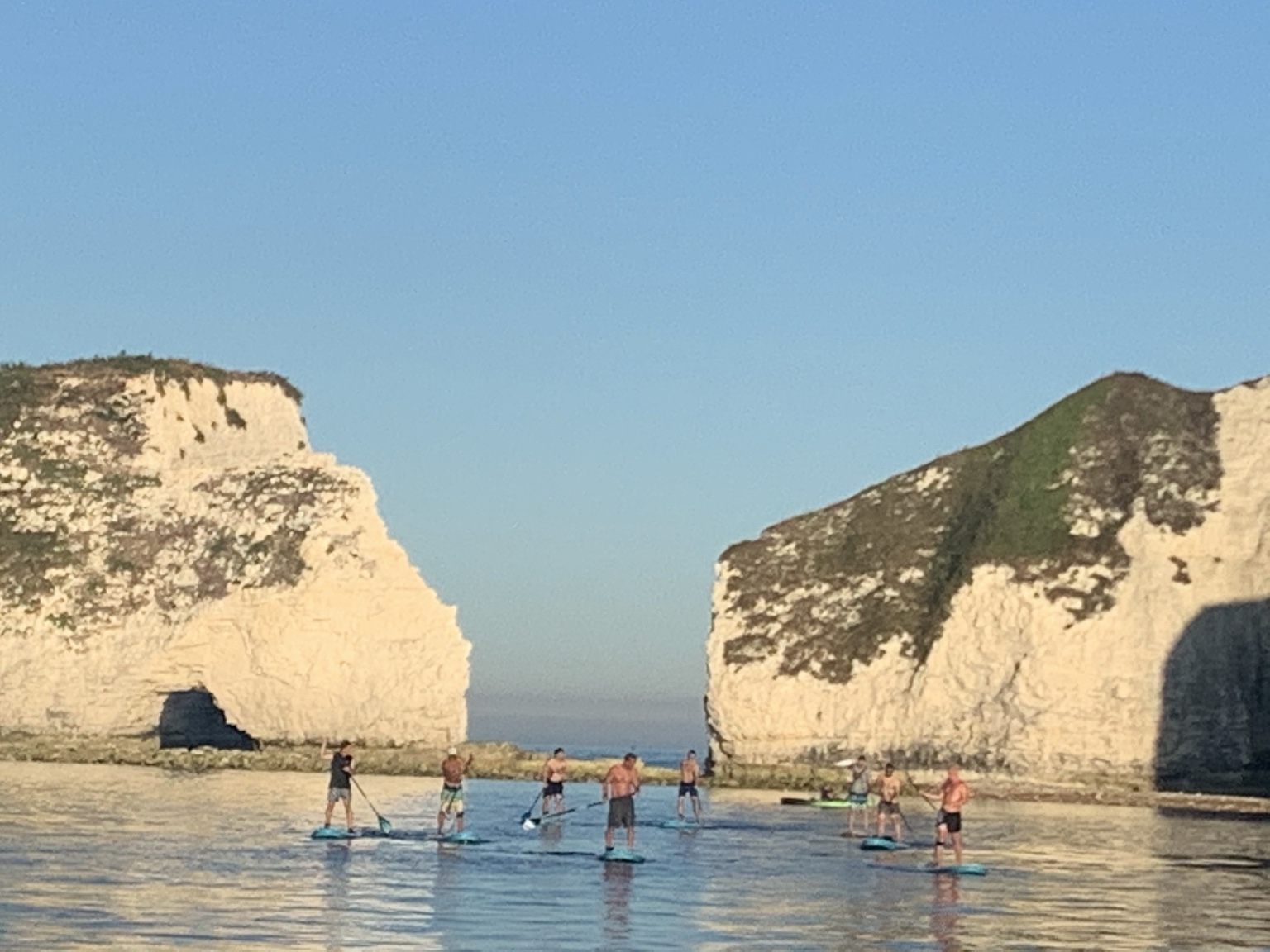 Paddleboarding at Old Harry Rocks